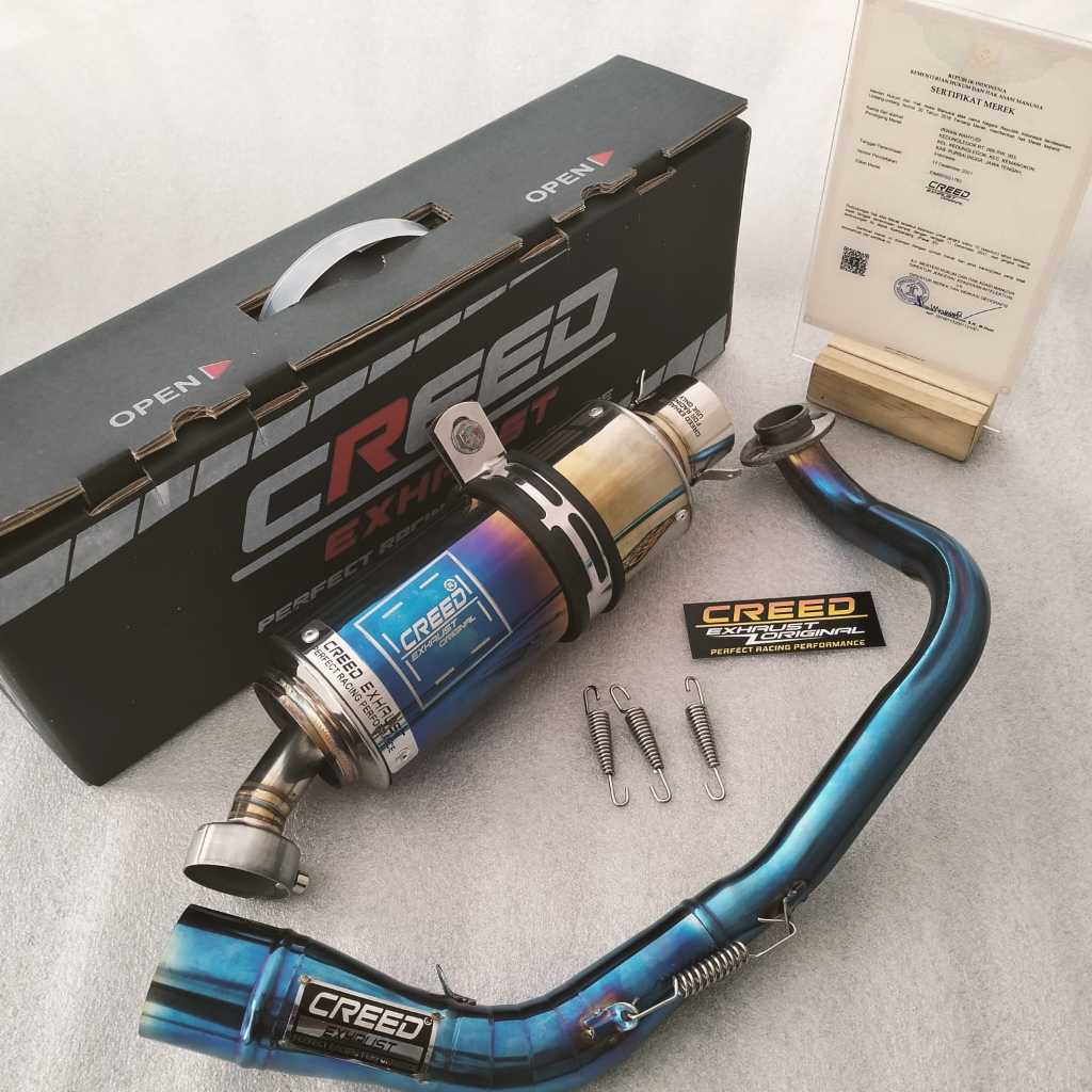 Free DB Killer Knalpot Racing Creed Exhaust Original 100% Suara NGEBAS Gahar PNP N Max Lama/New Pcx 