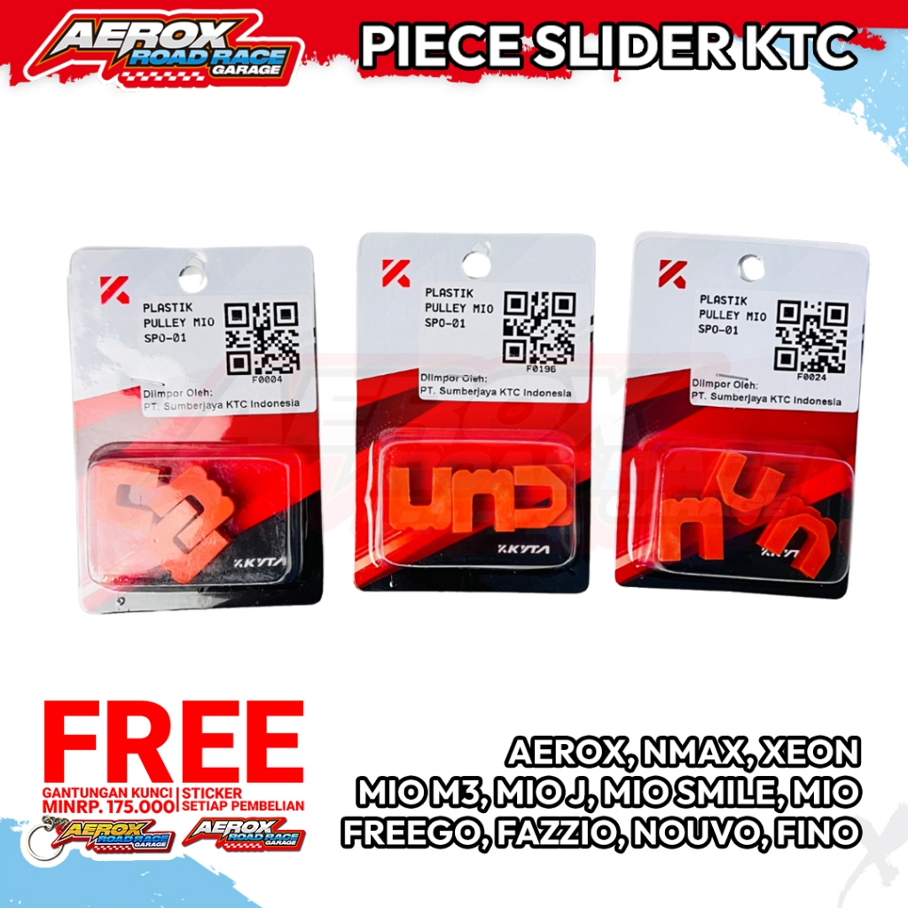 SLIDER KTC KYTA KYTACO AEROX NMAX LEXI MIO M3 NOUVO FINO FAZIO FREEGO ALL MATIC YAMAHA