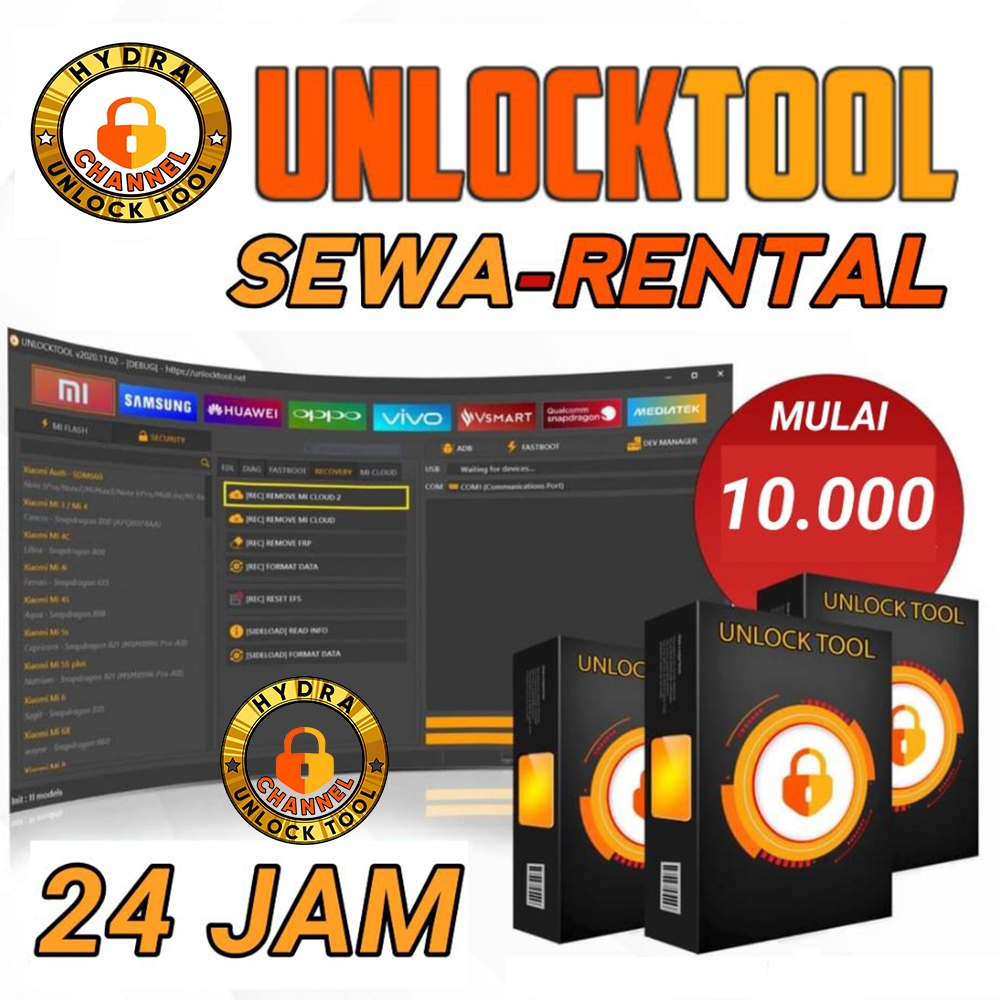 Unlock Tool - SEWA UNLOCK TOOL - RENTAL UNLOCK TOOL 24 Jam