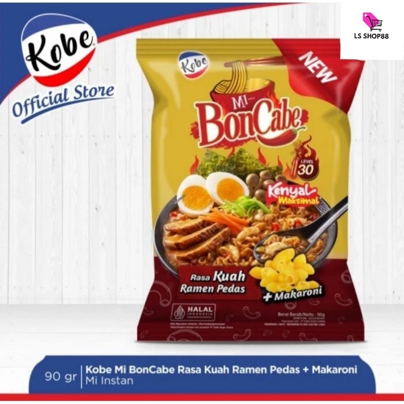 

KOBE Mie BonCabe Rasa Ramen Pedas Level 30