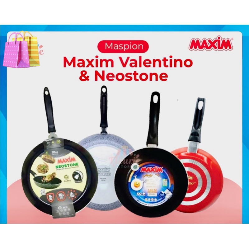 Teflon Maxim Antilengket/Wajan penggorengan/Ukuran 18 -28”