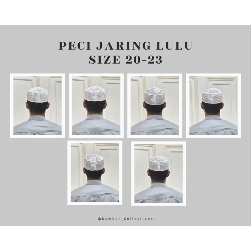 Peci jaring lulu | Peci jaring murah | Saudi original | Peci makkah | Peci sholat pria