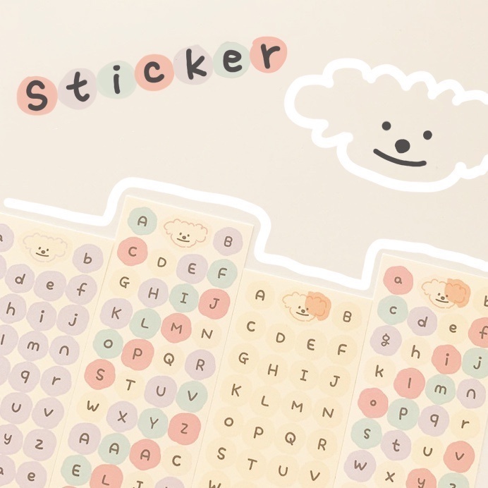 

Stiker Alpabet Huruf Angka Kartun Lucu Beruang Stiker Untuk Dekor Buku Jurnal