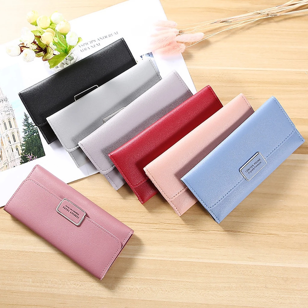 Dompet Wanita 6016 Impor dompet Panjang Tipis# dompet lipat panjang