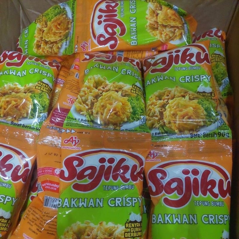 

Tepung sajiku bakwan crispy 90gr 1renceng isi 10