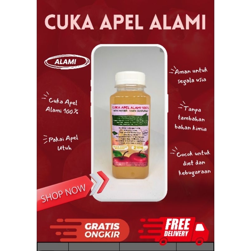 

Cuka Apel Alami 100% | Apple Cider | Pure Apple Cider | diet sehat alami mengecilkan perut buncit