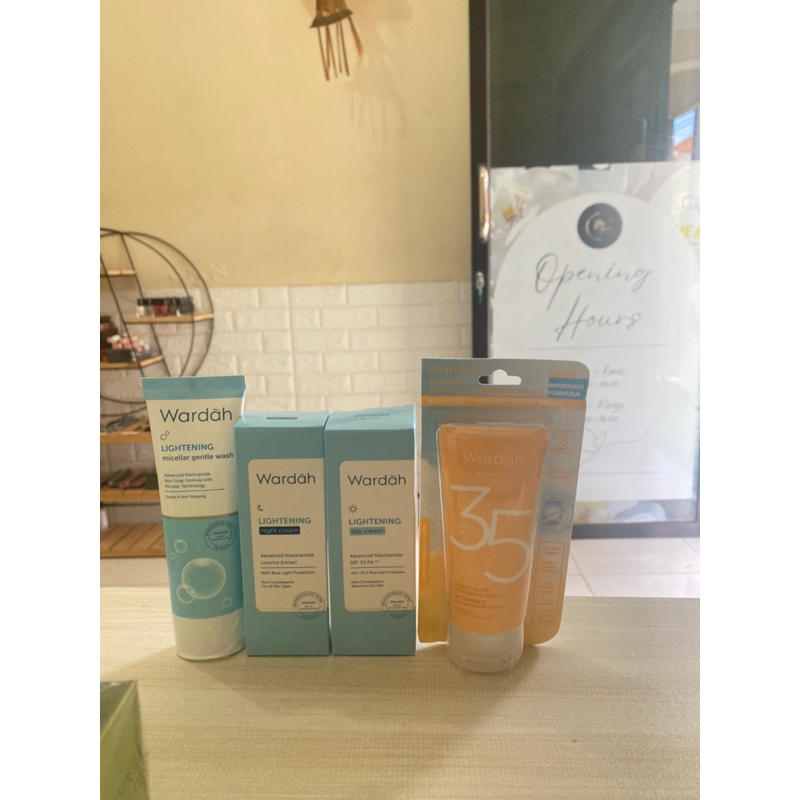 paket wardah lightening dan sunscreen