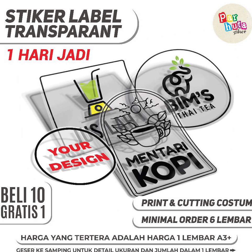 

Grosir Gembira CETAK STIKER LABEL TRANSPARAN LABEL MAKANAN TRANSPARAN LABEL PRODUK STIKER LABEL USAHA STIKER TRANSPARAN
