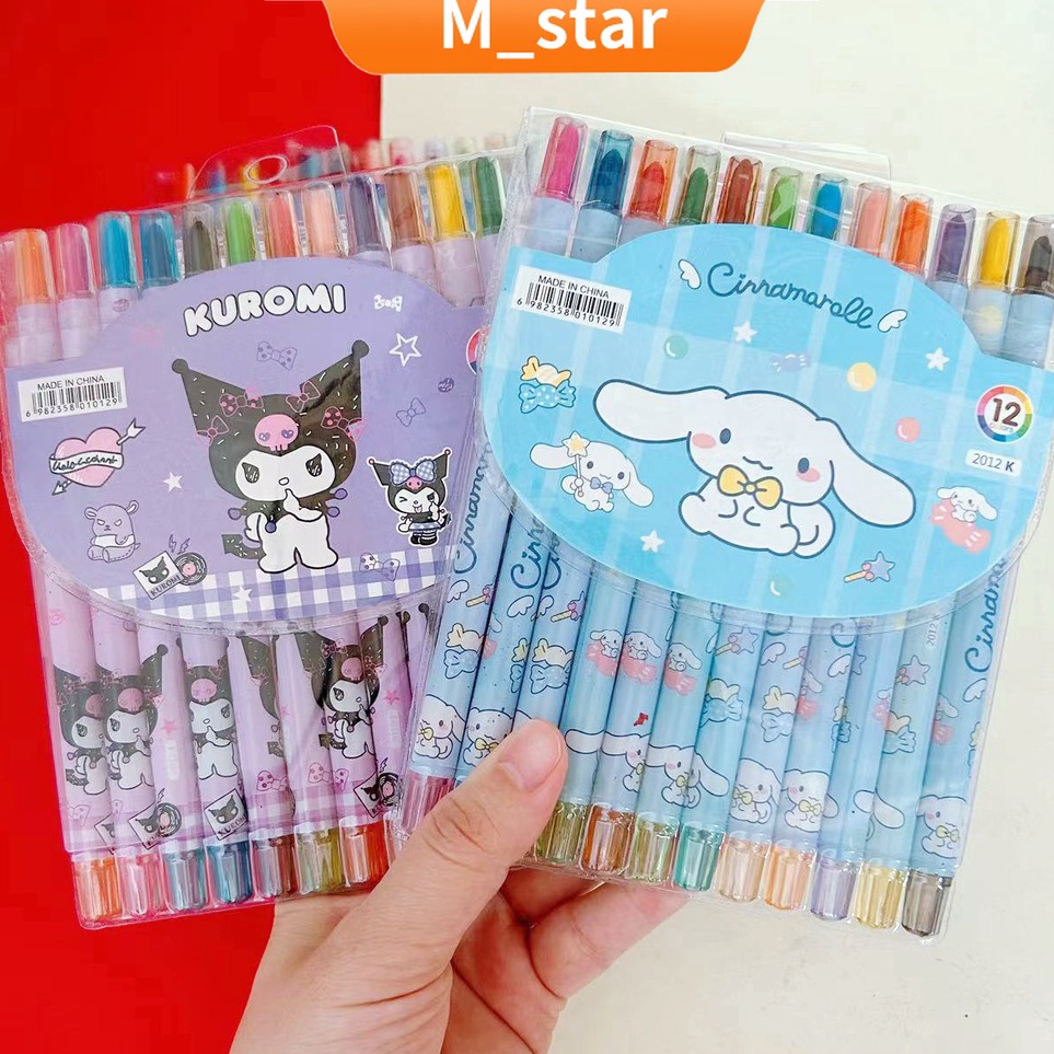 

Garansi Terbaik krayon Putar panjang 12 Warna Crayon Putar Rolling CrayonOil Pastel