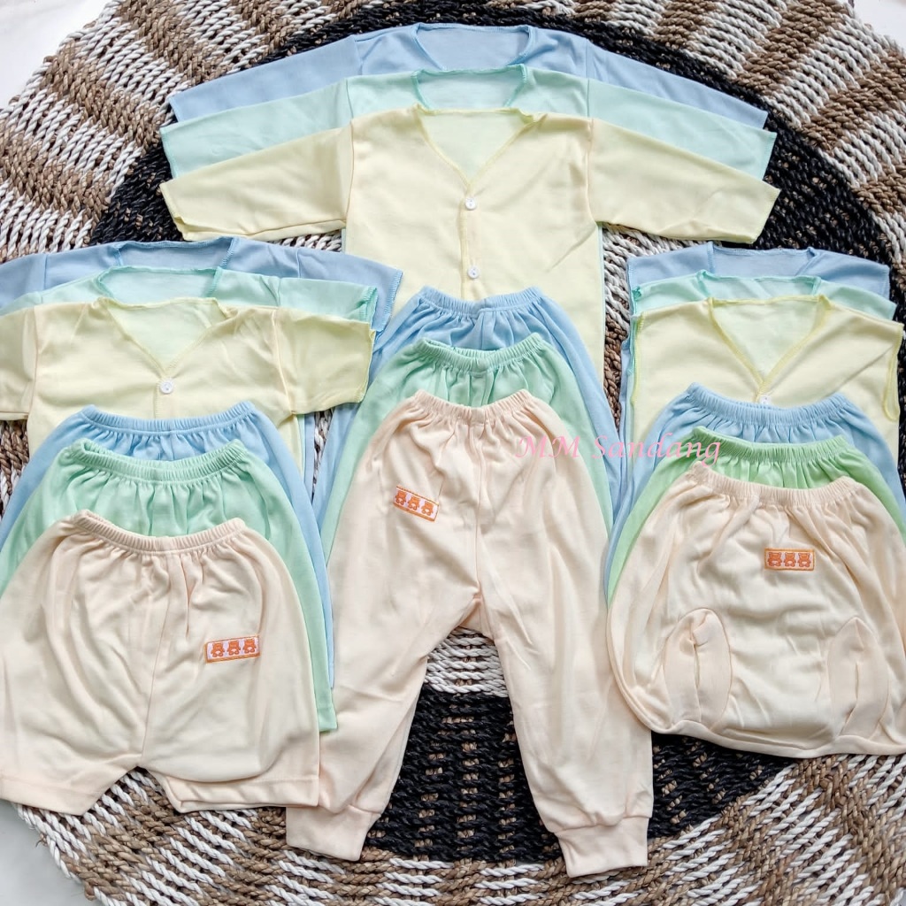Setelan Baju Bayi Baru Lahir Bahan Katun SNI Halus Lembut Baju Bayi Newborn Baby Murah Grosir