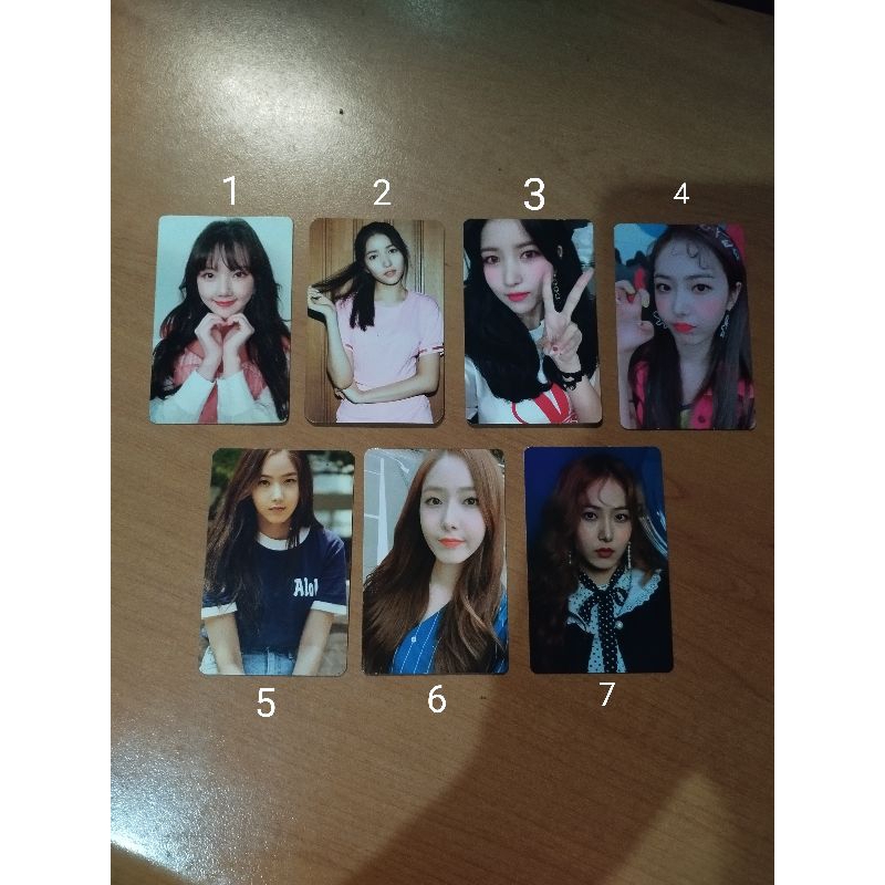 Photocard PC GFRIEND Yerin Sowon SinB Album Time For The Moon Night Parallel Love Whisper Sunny Summ