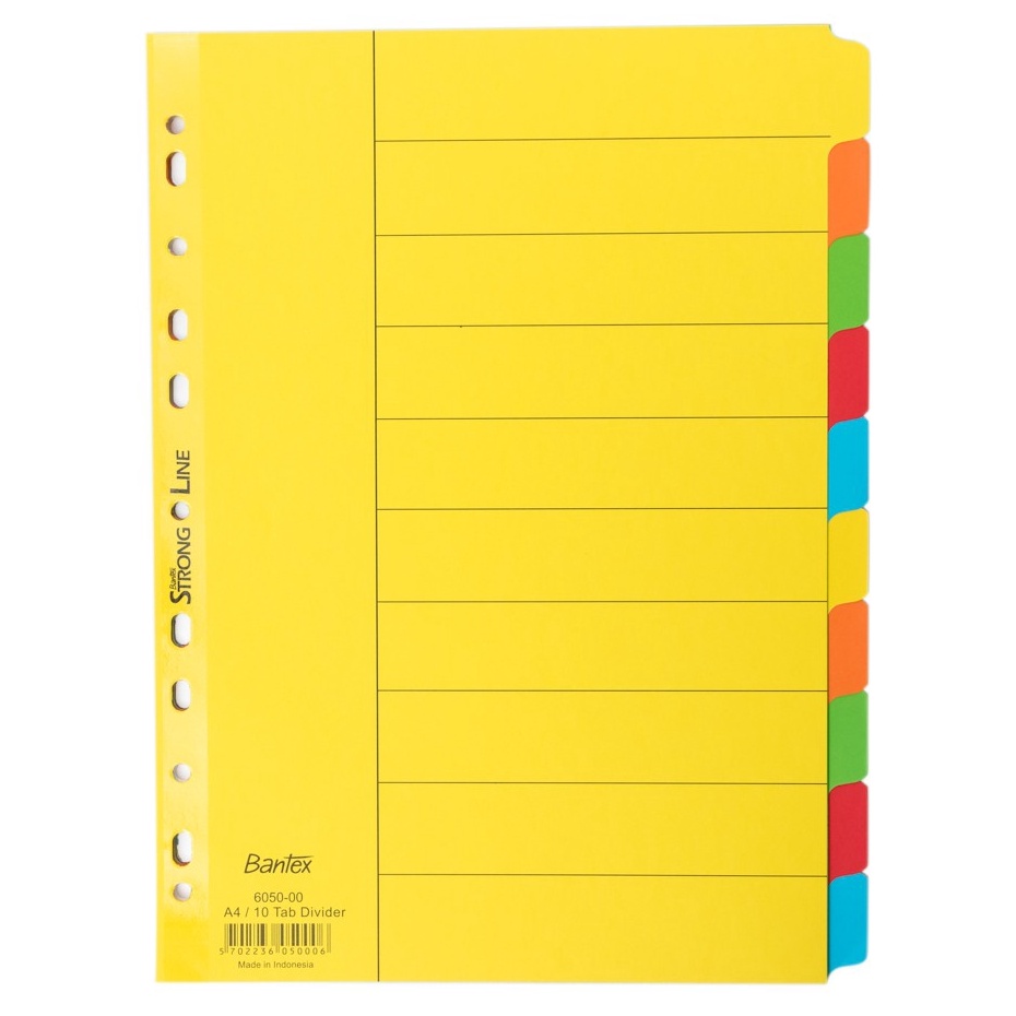 

Kejutan Spesial Bantex Cardboard Divider Indexes A4 1 pages 65