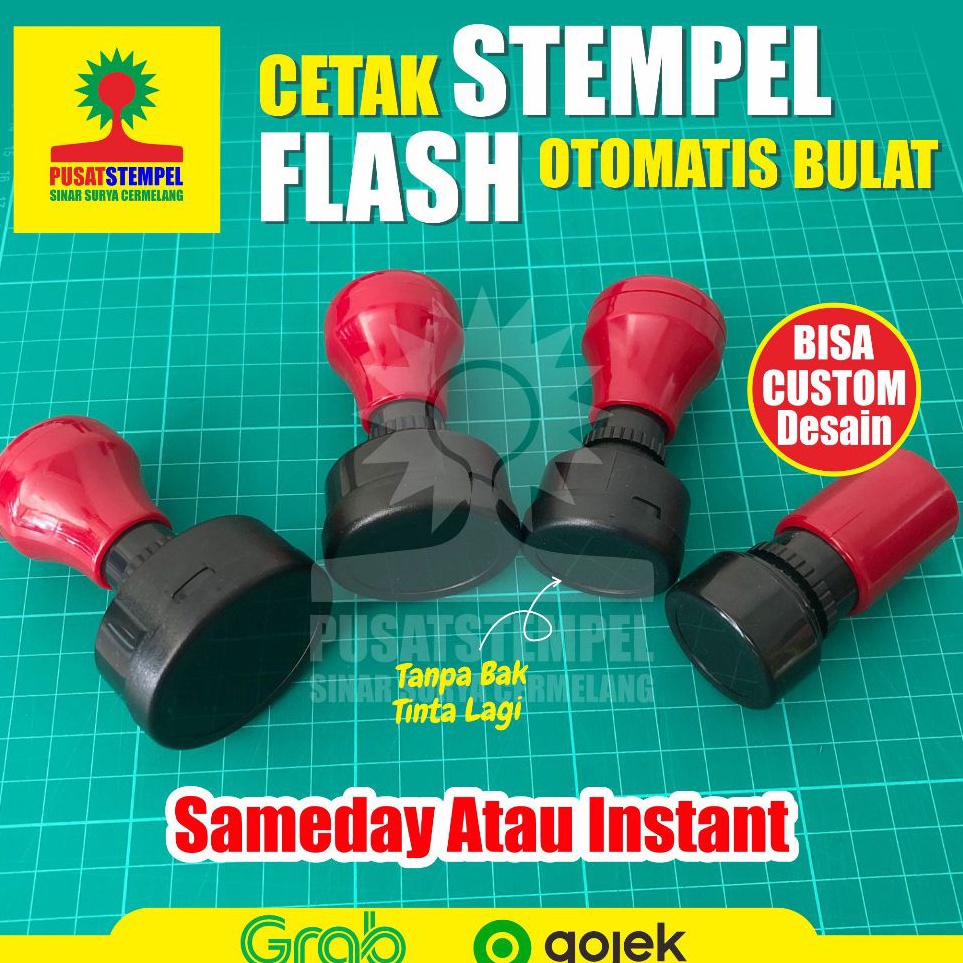 

Baru Kejutan STEMPEL CUSTOM OTOMATIS FLASH BULAT 1CM 2CM 3CM 4CM 5CM