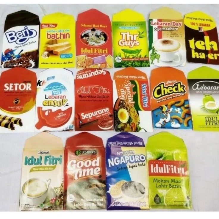 

Kejar Kejutan 5pcs Amplop Angpao Lebaran 224 Motif Abstrak SNACK Ukuran Panjang