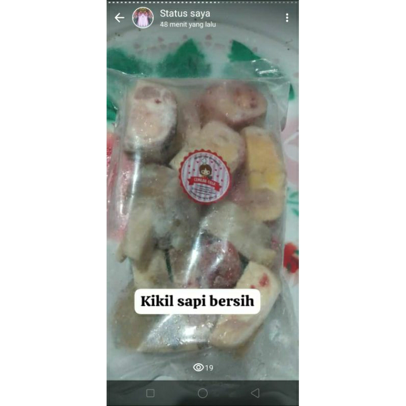 

Kikil Sapi Bersih beku