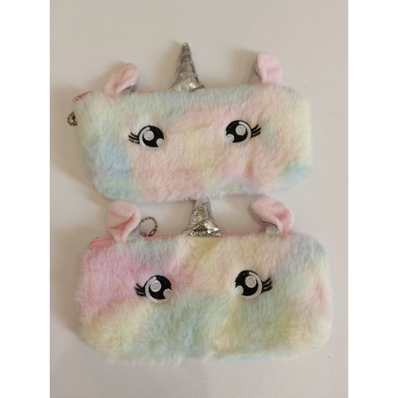 

ilykids kotak pensil bulu unicorn lucu gemes gemoy murah