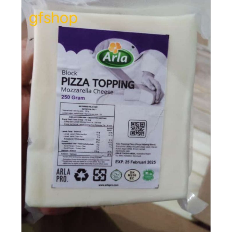 

Arla Pizza Topping Mozzarella Chesee 250g