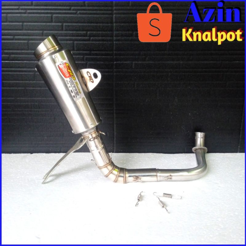 Knalpot racing CLD MONSTER inlet 38mm pnp Beat/Vario/Fino/Scoopy/Genio/PCX/ADV