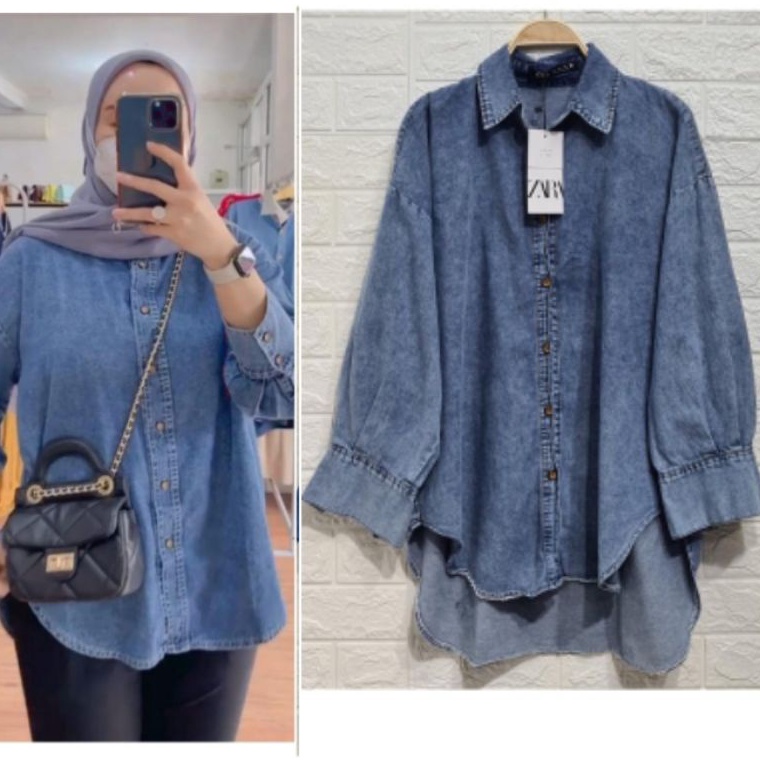 ART C59L kemeja zara denim prenium