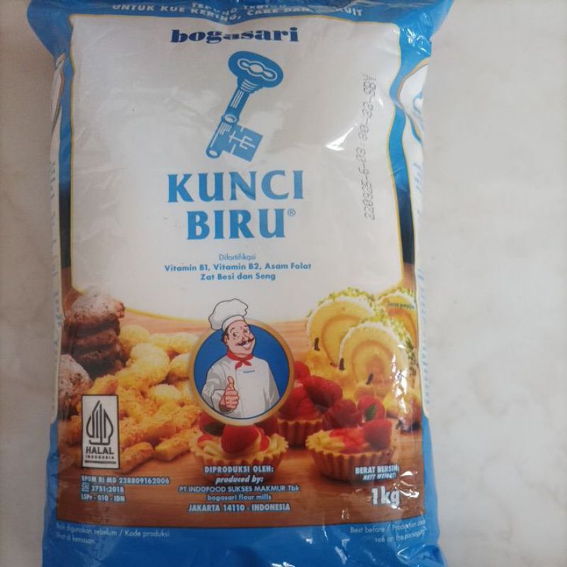 

tepung kunci biru bogasari 1kg