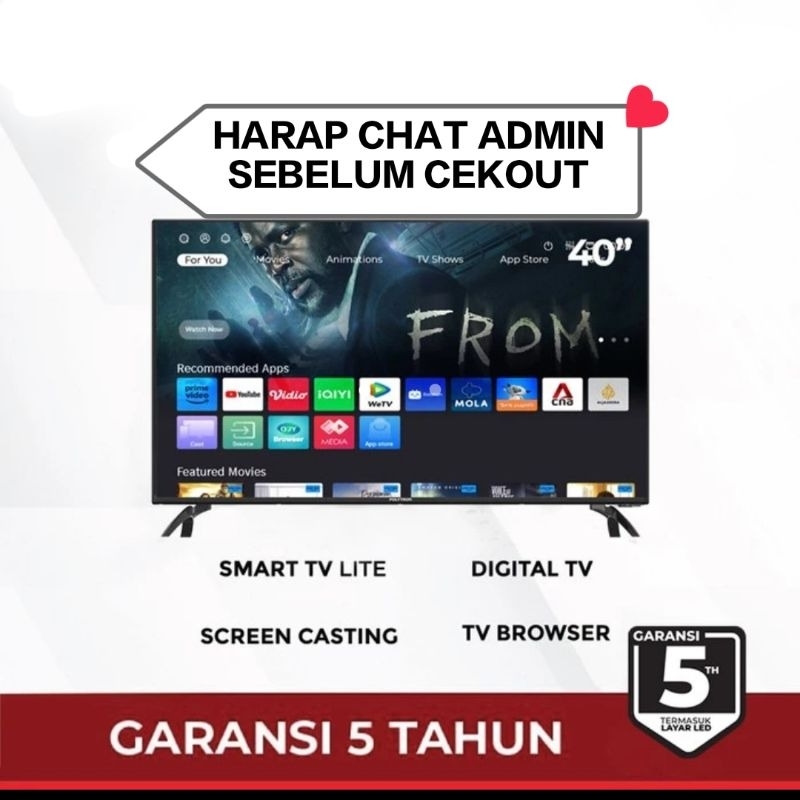 [Promo tv 40] POLYTRON 40CV8969 LED SMART TV 40 INCH