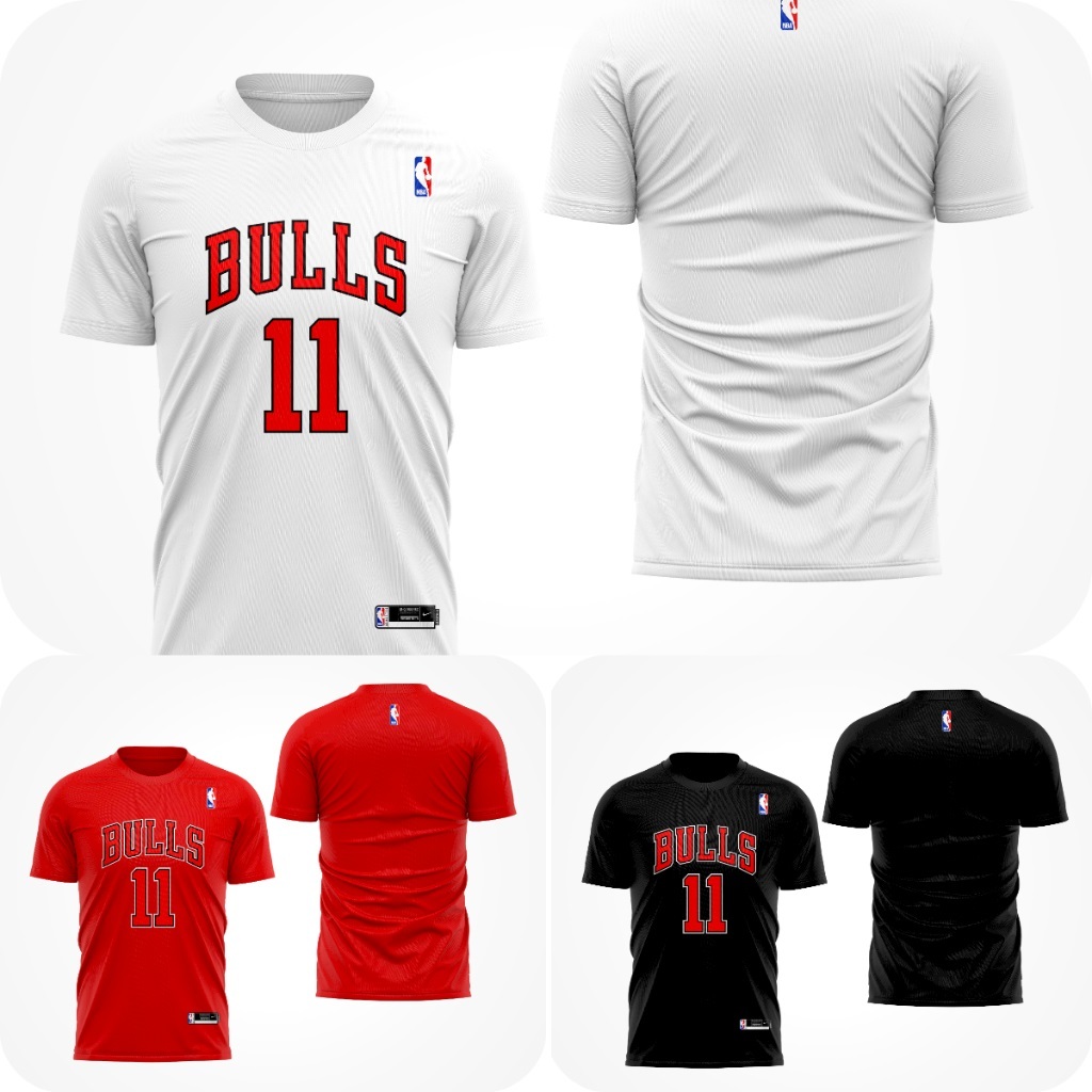 KAOS JERSEY BASKET CHICCAGO #BULLS RED BLACK PREMIUM KAOS BASKET TERBARU ATASAN OLAHRAGA UNISEX