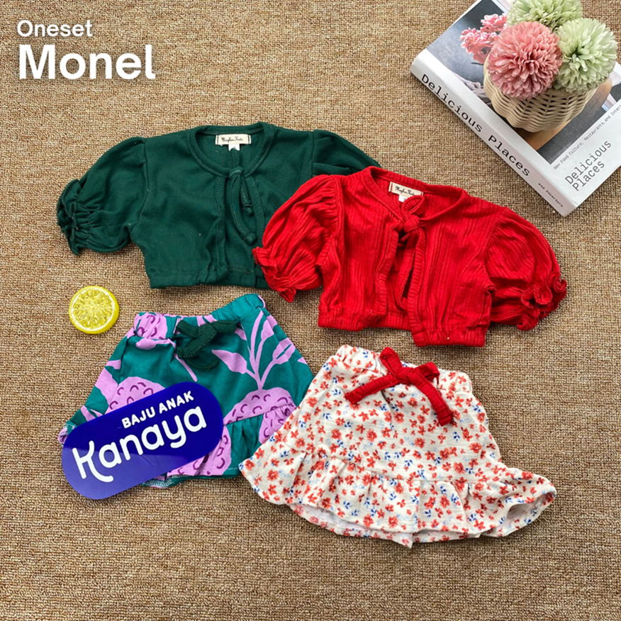 0-15 BLN SETELAN BAYI MONEL SET ROK BAYI PEREMPUAN NEWBORN BY MYBEE (SNI)
