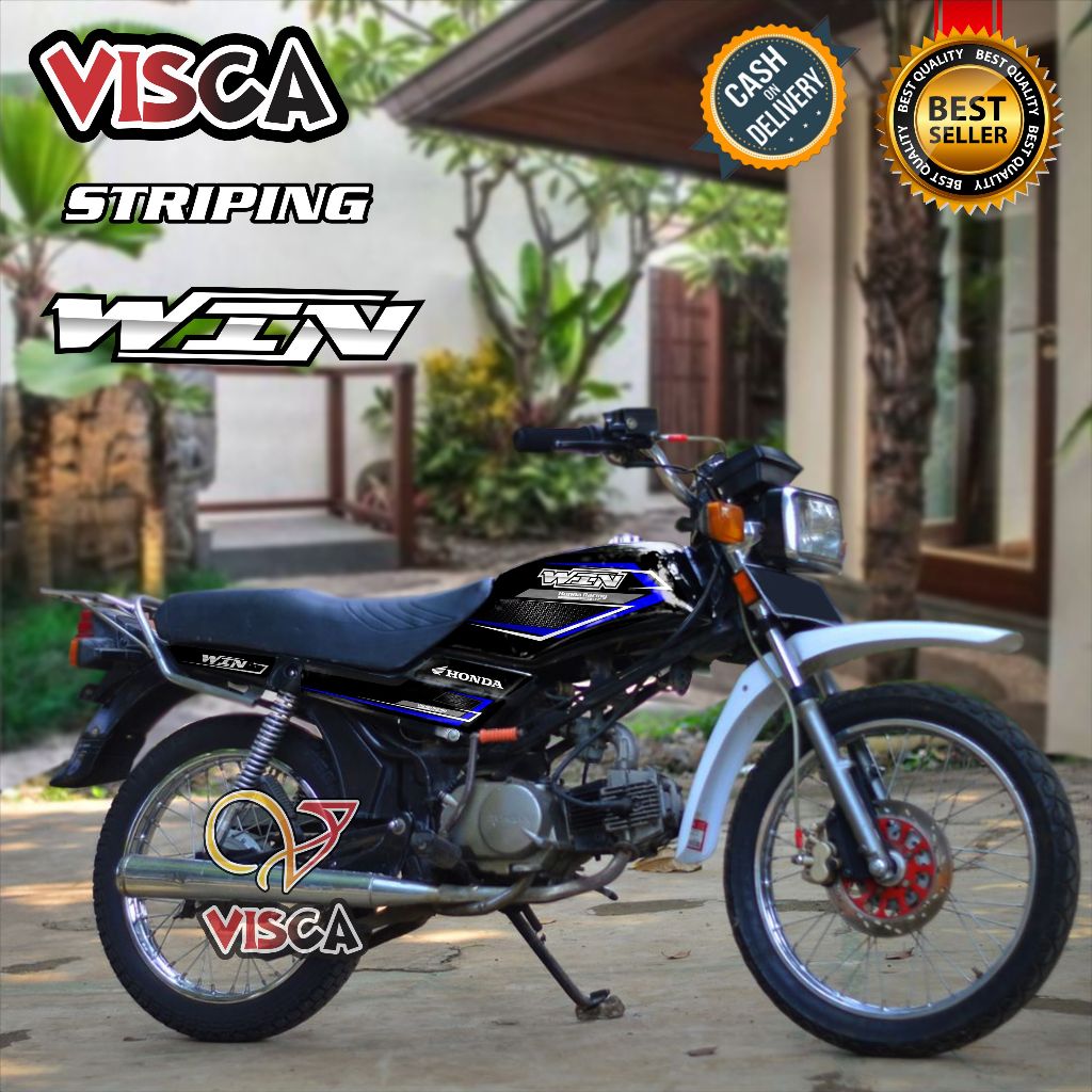 Striping WIN 100 Variasi Terbaru Stiker WIN Striping WIN100 RACING