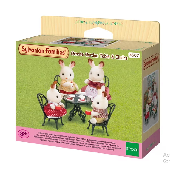 Sylvanian Families Ornate Garden Table & Chair original Mainan Koleksi