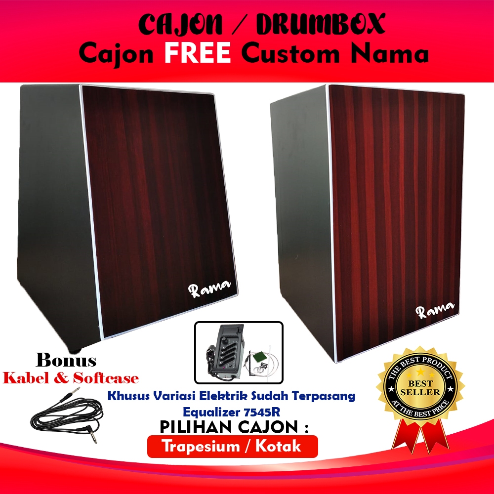 Cajon Playwood Akustik Elektrik
