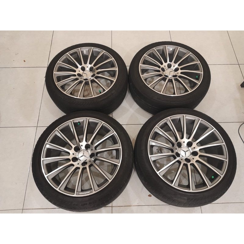 velg mobil mercy Amg blade ring 18x8595 pcd 5x112 Ban bonus aja