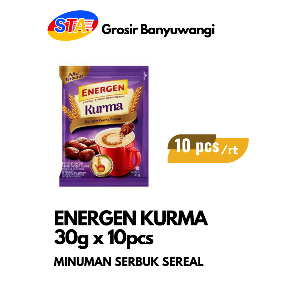 

[JATIM] ENERGEN KURMA 30G SACHET | MINUMAN SERBUK SEREAL