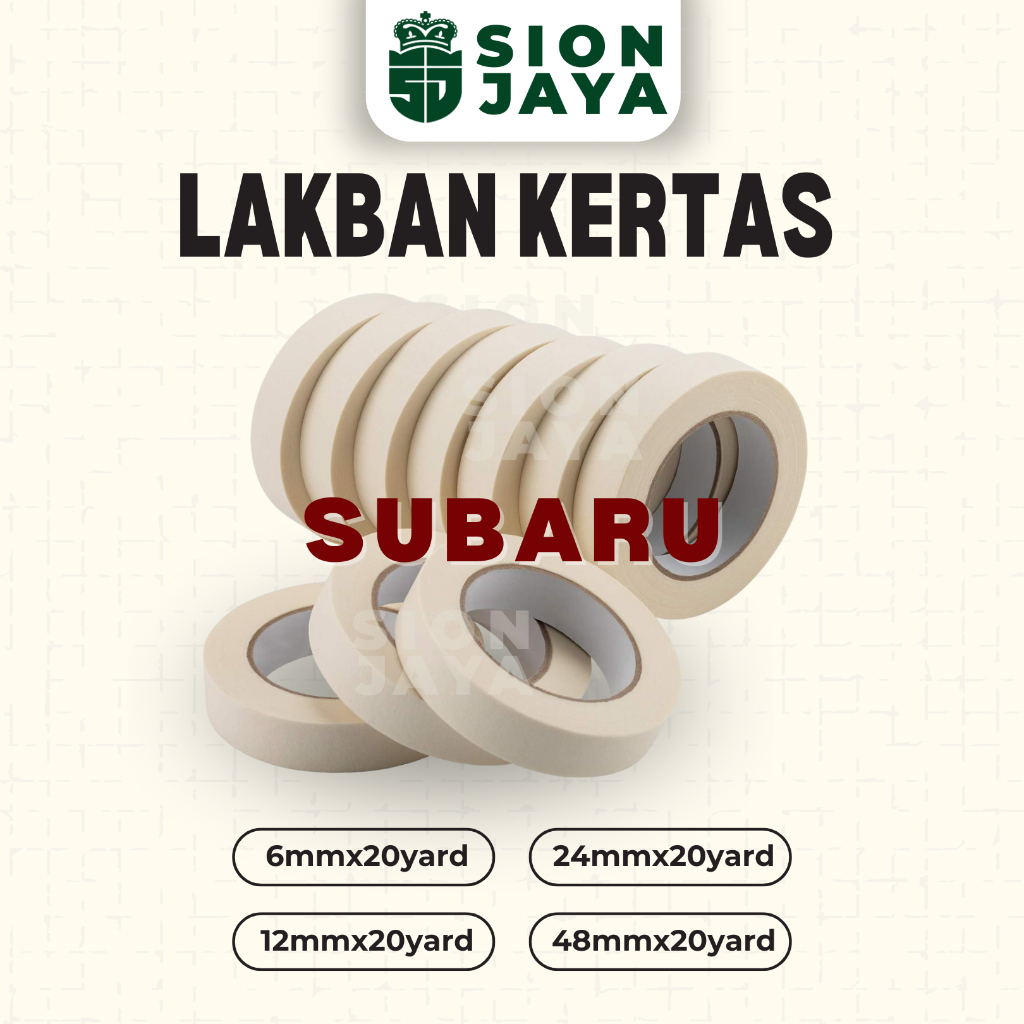 

Masking Tape / Lakban Kertas / Isolasi Kertas / Solasi Kertas Subaru
