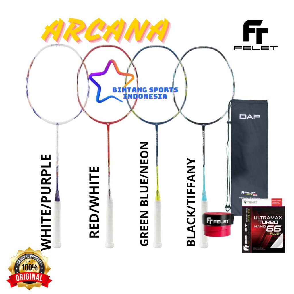 RAKET FELET BADMINTON BULUTANGKIS FELET ARCANA ORIGINAL