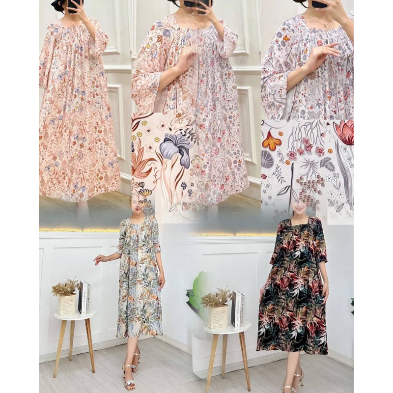 DASTER TANIA LENGAN 7/8 RAYON VISCOSE BUMIL FRIENDLY ANTI GERAH