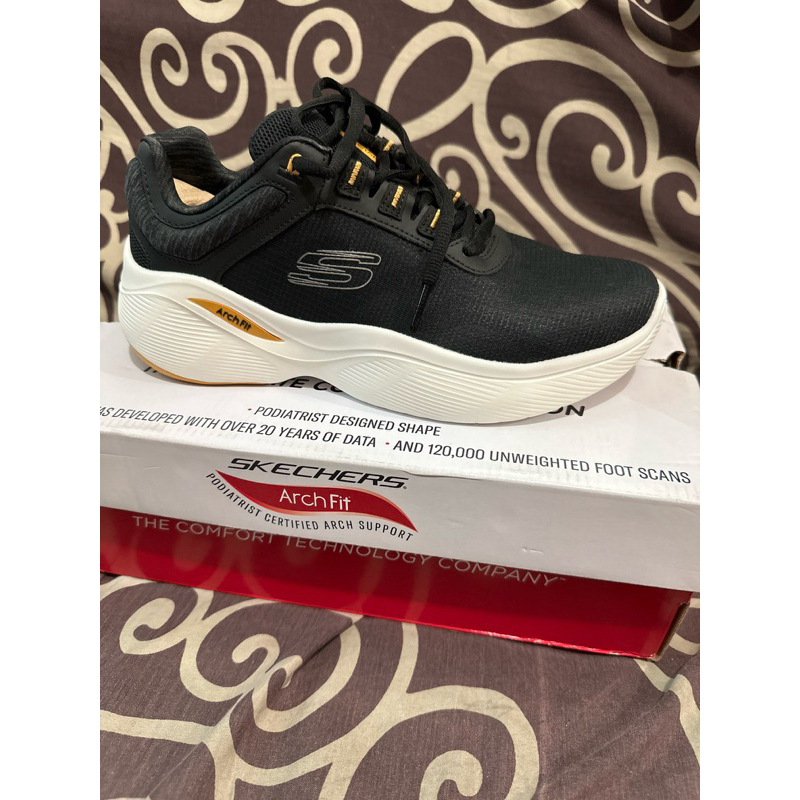 skechers 232606/BKYL sepatu skechers arch fit infinity