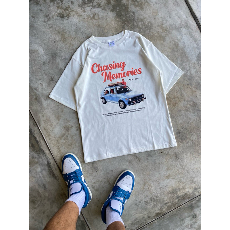 Vintage car Oversized White T-Shirt