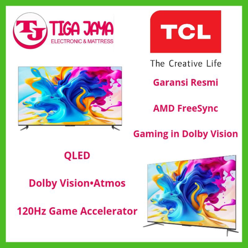 TCL 75C645 QLED TV 75 INCH 4K UHD GOOGLE SMART TV 75 C645