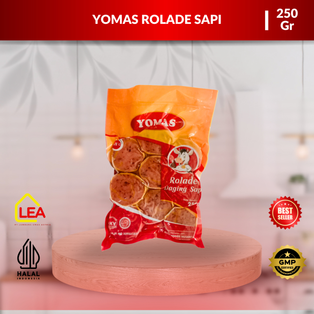 

Yomas Rollade Sapi 250gr / Rolade Olahan Daging Sapi