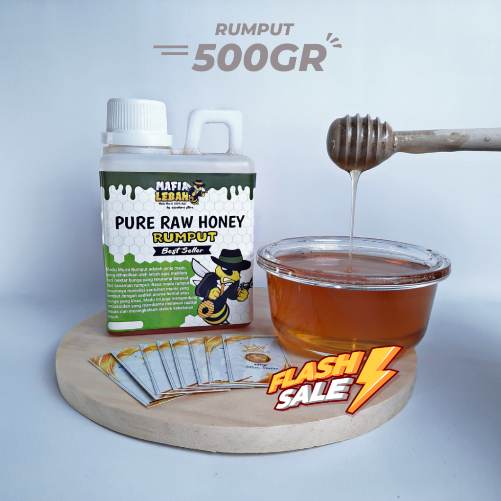 

Nektar Rumput - Madu Murni Asli 100% Original Tanpa Campuran 500gr