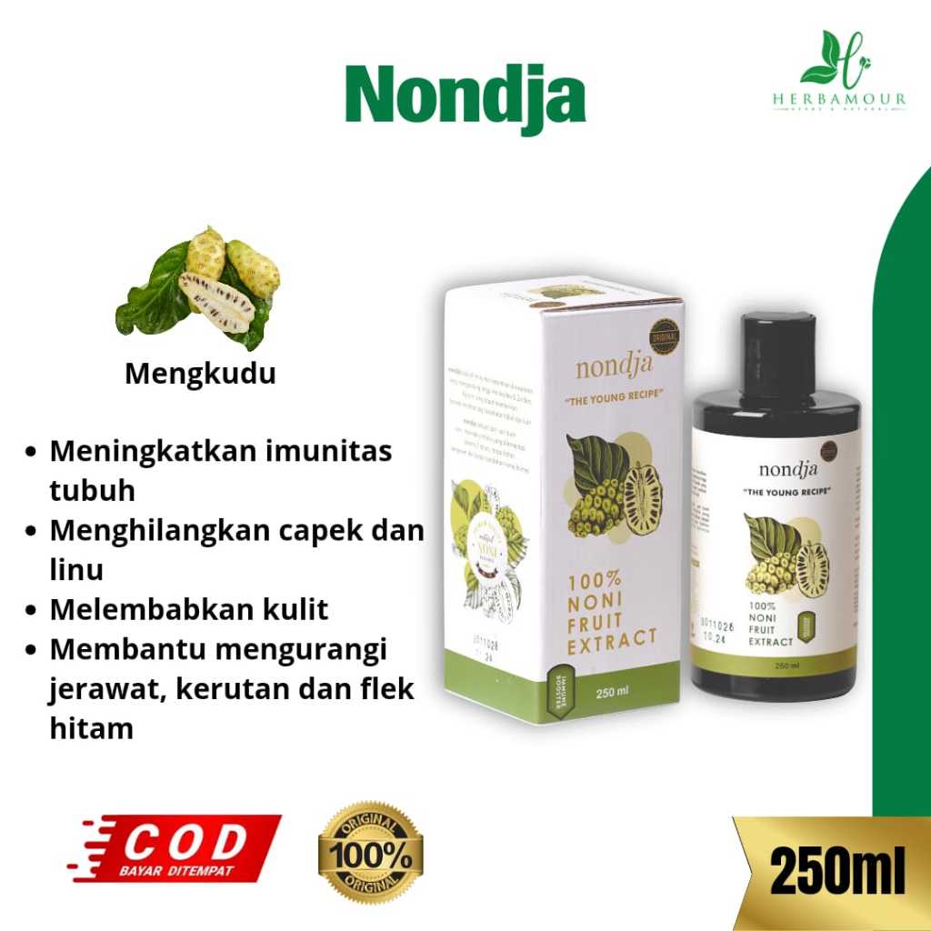 

NONDJA by Herbalov - Minuman Ekstrak Buah Noni / Ekstrak Buah Mengkudu / Sari Buah Noni / Minuman Extract Buah Mengkudu Untuk Kecantikan dan Kesehatan