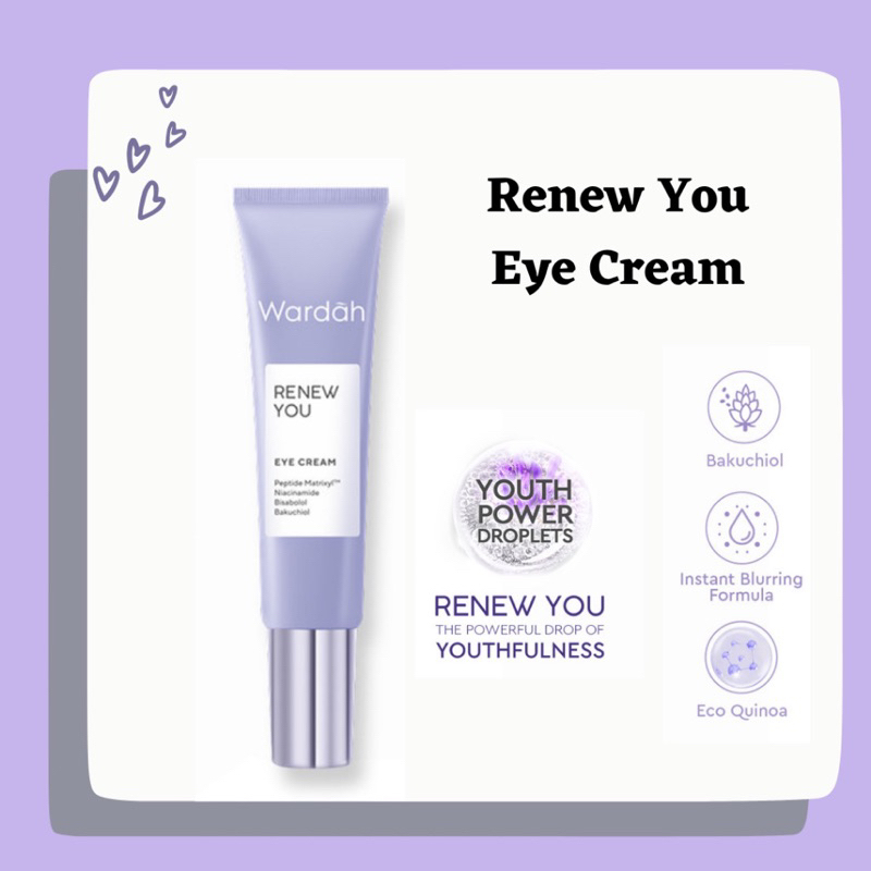 WARDAH RENEW YOU ANTING AGING EYE CREAM 10ML | EYECREAM