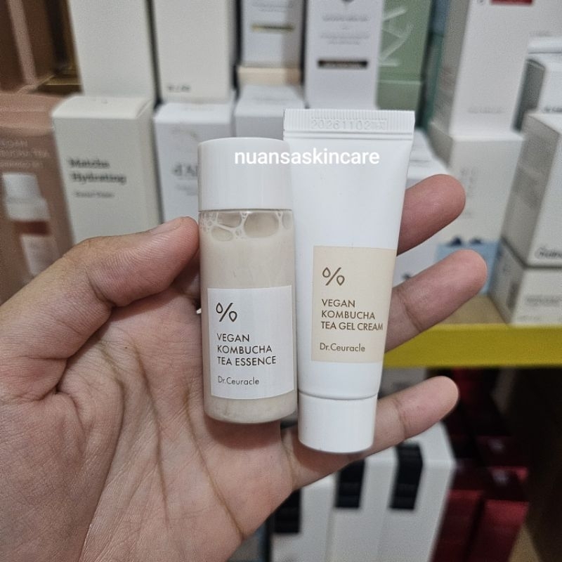 Dr. Ceuracle Vegan Kombucha Tea Essence 18ml + Gel Cream 15ml