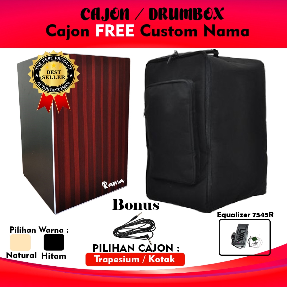 Cajon Akustik dan Elektrik Bergaransi