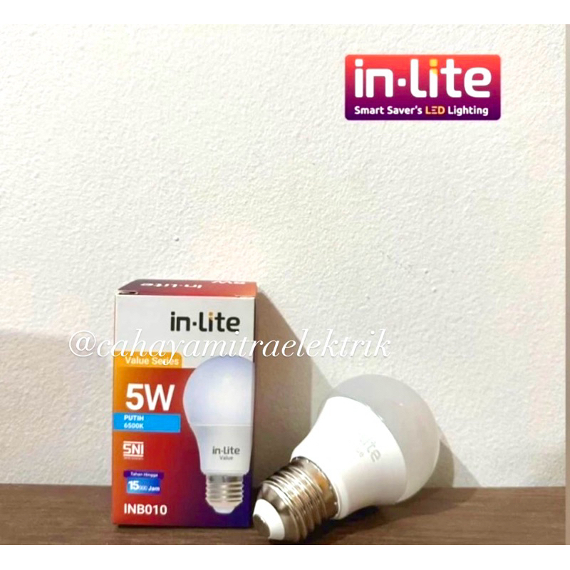 LAMPU BOHLAM LED BULB INLITE INB010 5W 7W 9W 12W 15W 18W
