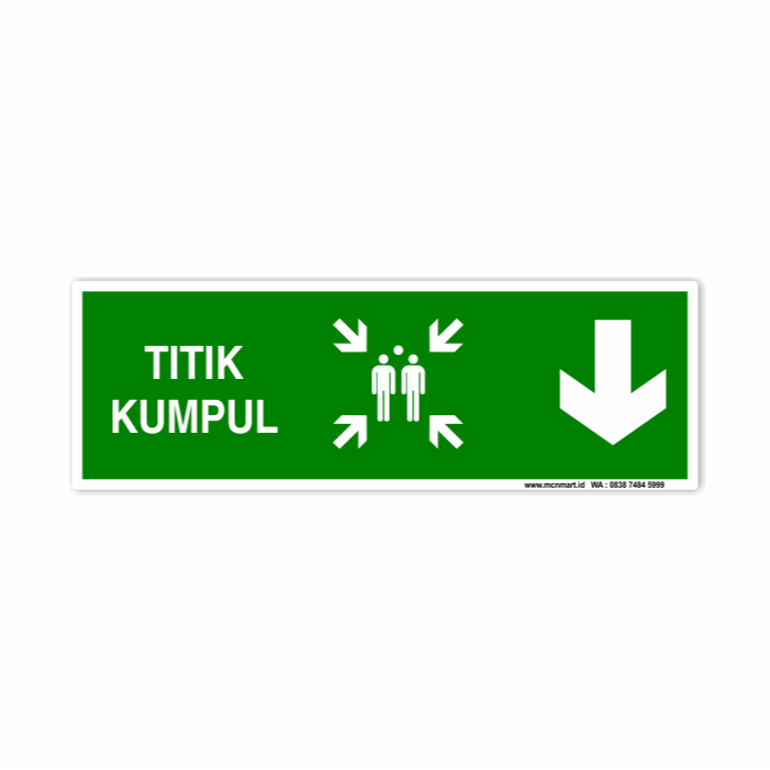 

Safety Sign Rambu K3 Emergency - Titik Kumpul 30 x 10cm