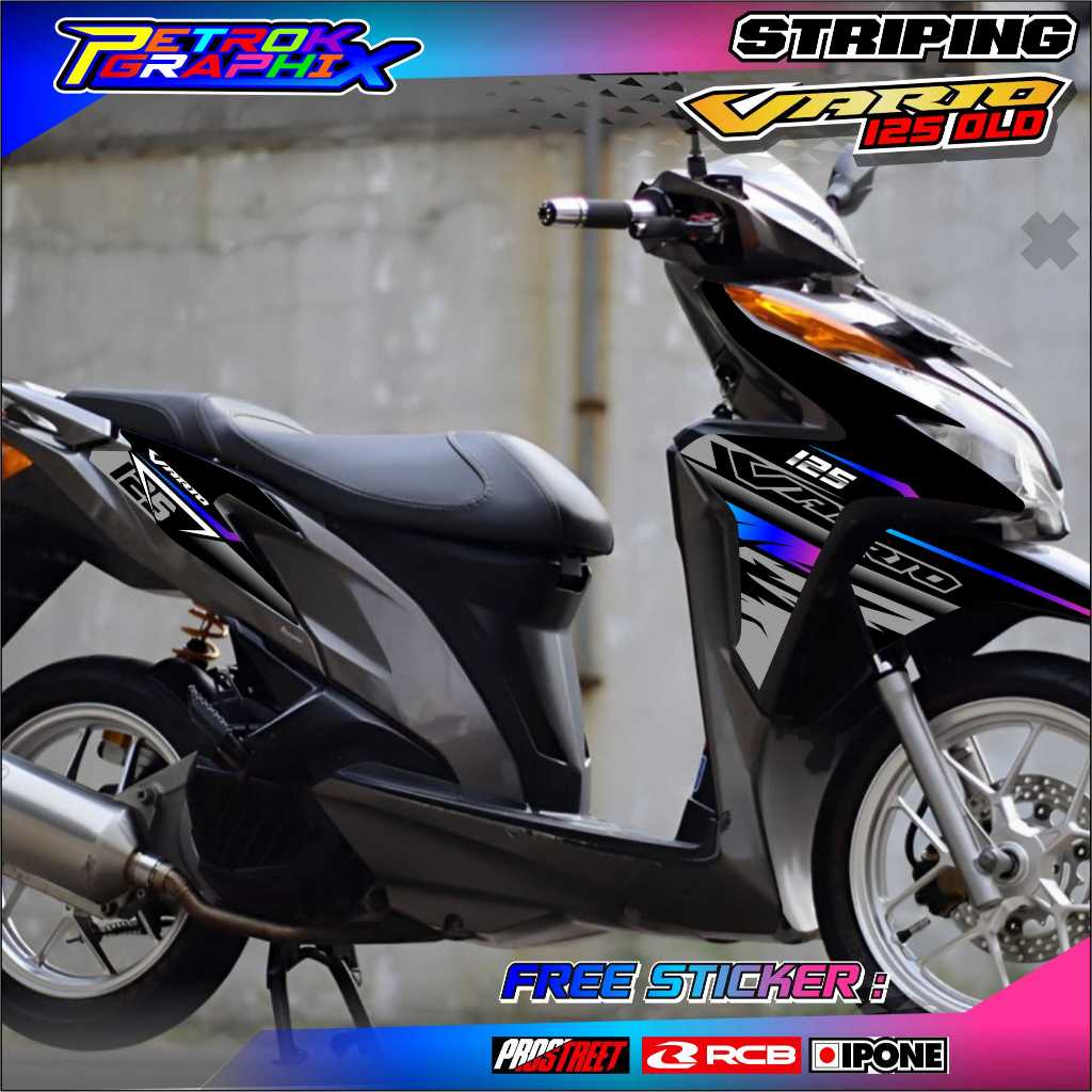 STRIPING VARIASI MOTOR VARIO 125 OLD / STICKER LIST VARIASI HONDA VARIO 125 OLD