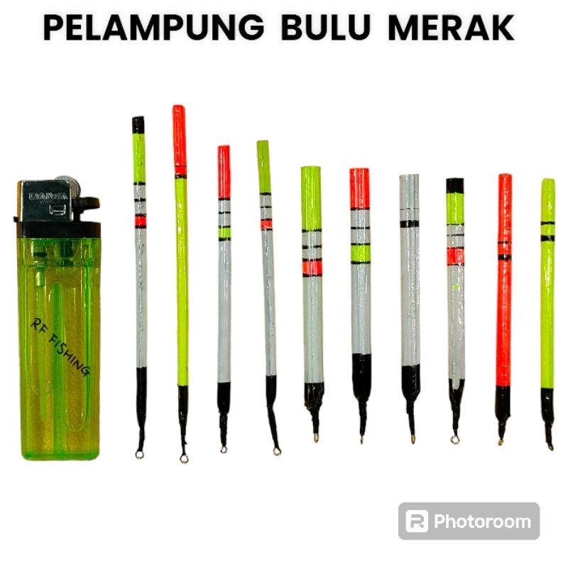 Pelampung Pancing Bulu Merak 10Cm / Kukumbul Bulu Merak Asli