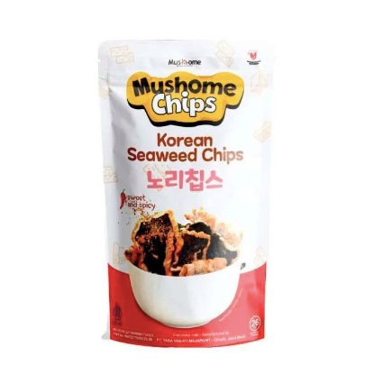 

Niugini Food Mushome Chips Korean Seaweed Sweet & Spicy 26 gram