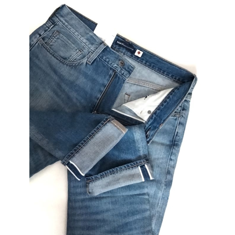 LMC ORIGINAL 502 Jeans - Medium Blue Wash Selvedge White Line